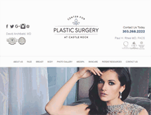 Tablet Screenshot of castlerocksurgery.com